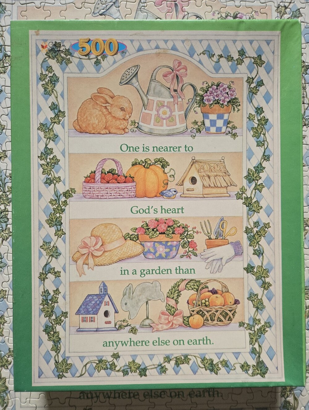 Golden Books 1998 "Garden Shelves" 500 Piece Puzzle